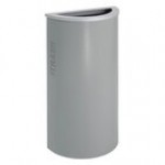 Ex-Cell Kaiser RC-KDHR-T BT-WHT Black Tie Kaleidoscope White Gloss 8 Gallon Half Round Trash Can