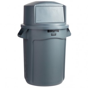Rubbermaid® BRUTE 32 Gallon Gray Round Trash Can and Dome Top Lid Rubbermaid® BRUTE 32 Gallon Gray Round Trash Can and Dome Top Lid