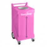 PourAway Cadet 456801 30 Gallon Pink HDPE Rectangular Liquids Disposal Receptacle
