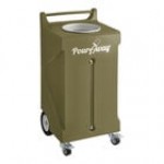 PourAway Cadet 456801 30 Gallon Pink HDPE Rectangular Liquids Disposal Receptacle