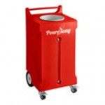 PourAway Cadet 456801 30 Gallon Pink HDPE Rectangular Liquids Disposal Receptacle