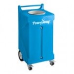 PourAway Cadet 456801 30 Gallon Pink HDPE Rectangular Liquids Disposal Receptacle