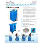 PourAway Cadet 456801 30 Gallon Pink HDPE Rectangular Liquids Disposal Receptacle