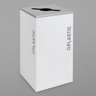 Ex-Cell Kaiser RC-KDSQ-PL BT-WHT Black Tie Kaleidoscope White Gloss Square 24 Gallon Plastic Receptacle Ex-Cell Kaiser RC-KDSQ-PL BT-WHT Black Tie Kaleidoscope White Gloss Square 24 Gallon Plastic Receptacle