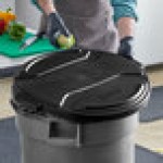 Toter RND32-L0200 Black Lid for 32 Gallon Round Trash Cans Toter RND32-L0200 Black Lid for 32 Gallon Round Trash Cans