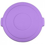 Carlisle 84104489 Bronco 44 Gallon Purple Round Trash Can