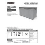 Lifetime 60186 116 Gallon Heavy-Duty Outdoor Storage Deck Box Lifetime 60186 116 Gallon Heavy-Duty Outdoor Storage Deck Box