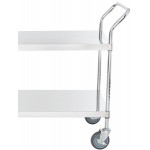 Regency Stainless Steel Two Shelf Utility Cart - 18