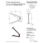 Paris Furnishings Inox Series Ipe Wood and Stainless Steel Wall Mount Bike Rack