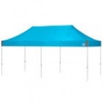 E-Z Up EC3STL20KFWHTSG Eclipse Instant Shelter 10' x 20' Steel Gray Canopy with White Frame E-Z Up EC3STL20KFWHTSG Eclipse Instant Shelter 10' x 20' Steel Gray Canopy with White Frame