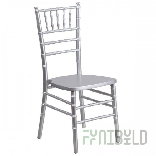 Flash Furniture XS-SILVER-GG Hercules Silver Chiavari Hardwood Stacking Chair
