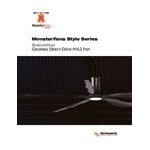 Schwank MonsterFans Style Series MF-ST07-BK 7' Black Commercial Ceiling Fan with Key Pad Controls