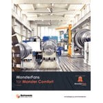 Schwank MonsterFans Style Series MF-ST07-BK 7' Black Commercial Ceiling Fan with Key Pad Controls