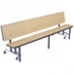 National Public Seating CBG84 7 Foot Mobile Convertible Cafeteria Bench Unit with Plywood Core and Ganging Devices National Public Seating CBG84 7 Foot Mobile Convertible Cafeteria Bench Unit with Plywood Core and Ganging Devices
