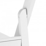 Lancaster Table & Seating White Resin Folding Chair with Vinyl Seat Lancaster Table & Seating White Resin Folding Chair with Vinyl Seat