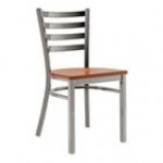 Lancaster Table & Seating Clear Coat Finish Ladder Back Chair with Driftwood Seat - Detached Seat Lancaster Table & Seating Clear Coat Finish Ladder Back Chair with Driftwood Seat - Detached Seat