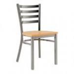 Lancaster Table & Seating Clear Coat Finish Ladder Back Chair with Driftwood Seat - Detached Seat Lancaster Table & Seating Clear Coat Finish Ladder Back Chair with Driftwood Seat - Detached Seat