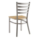 Lancaster Table & Seating Clear Coat Finish Ladder Back Chair with Driftwood Seat - Detached Seat Lancaster Table & Seating Clear Coat Finish Ladder Back Chair with Driftwood Seat - Detached Seat