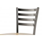 Lancaster Table & Seating Clear Coat Finish Ladder Back Chair with Driftwood Seat - Detached Seat Lancaster Table & Seating Clear Coat Finish Ladder Back Chair with Driftwood Seat - Detached Seat