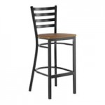 Lancaster Table & Seating Clear Coat Finish Ladder Back Chair with Driftwood Seat - Detached Seat Lancaster Table & Seating Clear Coat Finish Ladder Back Chair with Driftwood Seat - Detached Seat