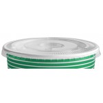 Choice 12 oz. Green Paper Frozen Yogurt / Food Cup with Flat Lid - 50/Case Choice 12 oz. Green Paper Frozen Yogurt / Food Cup with Flat Lid - 50/Case