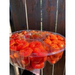 Polar Pak 5H138-4+1P-C 138 oz. Clear PET 5-Compartment Round Platter with Lid - 50/Case