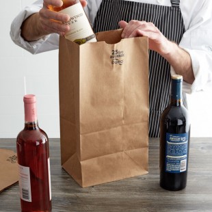 Duro Bulwark 25 lb. Shorty Extra Heavy-Duty Natural Kraft Bag - 400/Bundle Duro Bulwark 25 lb. Shorty Extra Heavy-Duty Natural Kraft Bag - 400/Bundle