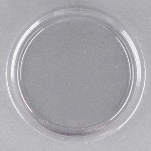 Fabri-Kal Alur Clear PET Plastic Round Deli Container Lid - 500/Case Fabri-Kal Alur Clear PET Plastic Round Deli Container Lid - 500/Case