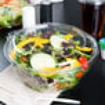 Dart SafeSeal 64 oz. Plastic Tamper-Resistant, Tamper-Evident Bowl with Dome Lid - 100/Case