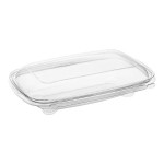 Inline Plastics Safe-T-Chef 24 oz. Tamper-Resistant, Tamper-Evident Rectangular Hinged Container with Dome Lid - 136/Case Inline Plastics Safe-T-Chef 24 oz. Tamper-Resistant, Tamper-Evident Rectangular Hinged Container with Dome Lid - 136/Case