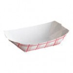 Carnival King #50 1/2 lb. Cornerstone Paper Food Tray - 250/Pack Carnival King #50 1/2 lb. Cornerstone Paper Food Tray - 250/Pack