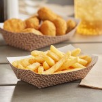 Carnival King #50 1/2 lb. Cornerstone Paper Food Tray - 250/Pack Carnival King #50 1/2 lb. Cornerstone Paper Food Tray - 250/Pack