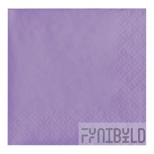 Creative Converting 139186154 Luscious Lavender Purple 2-Ply Beverage Napkin - 600/Case