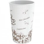 Choice White Hot Paper Cup Travel Lid with Hinged Tab for 10-24 oz. Standard Cups and 8 oz. Squat Cups - 1,000/Case