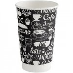 Choice White Hot Paper Cup Travel Lid with Hinged Tab for 10-24 oz. Standard Cups and 8 oz. Squat Cups - 1,000/Case