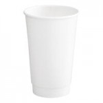 Choice White Hot Paper Cup Travel Lid with Hinged Tab for 10-24 oz. Standard Cups and 8 oz. Squat Cups - 1,000/Case