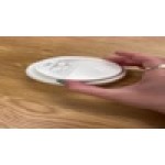 Choice White Hot Paper Cup Travel Lid with Hinged Tab for 10-24 oz. Standard Cups and 8 oz. Squat Cups - 1,000/Case
