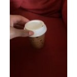 Choice White Hot Paper Cup Travel Lid with Hinged Tab for 10-24 oz. Standard Cups and 8 oz. Squat Cups - 1,000/Case