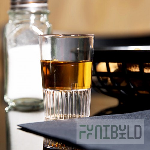 Fineline Quenchers 4110-CL 1 oz. Clear Hard Plastic Shooter Glass - 500/Case
