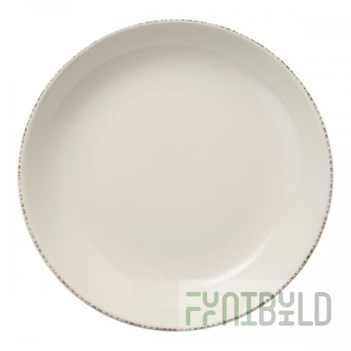 Libbey Farmhouse Coupe 30 oz. Cream Porcelain Low Bowl - Sample