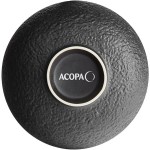 Acopa Heika 35 oz. Black Matte Textured Stoneware Bowl - Sample