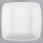 Libbey 911194433 Chef's Selection 5 oz. Aluma White Porcelain Square Bowl - 36/Case