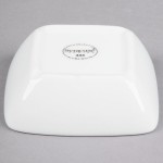 Libbey 911194433 Chef's Selection 5 oz. Aluma White Porcelain Square Bowl - 36/Case