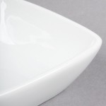 Libbey 911194433 Chef's Selection 5 oz. Aluma White Porcelain Square Bowl - 36/Case