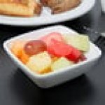 Libbey 911194433 Chef's Selection 5 oz. Aluma White Porcelain Square Bowl - 36/Case
