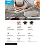 Acopa Keystone 8 oz. Caldera Stoneware Mini Casserole Dish with Lid - 24/Case Acopa Keystone 8 oz. Caldera Stoneware Mini Casserole Dish with Lid - 24/Case