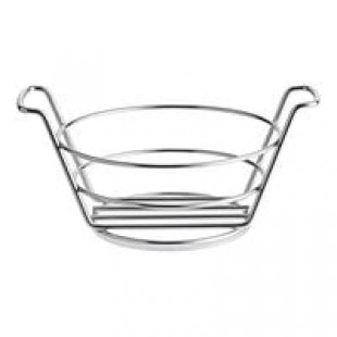 Clipper Mill by G.E.T. 4-22780 Wire Baskets Chrome Plated Metal Round Bucket Basket - 5 3/8 Clipper Mill by G.E.T. 4-22780 Wire Baskets Chrome Plated Metal Round Bucket Basket - 5 3/8
