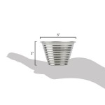 American Metalcraft RSC4 4 oz. Stainless Steel Round Ribbed Sauce Cup - 12/Case