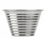 American Metalcraft RSC4 4 oz. Stainless Steel Round Ribbed Sauce Cup - 12/Case