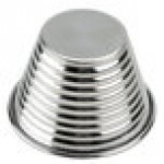 American Metalcraft RSC4 4 oz. Stainless Steel Round Ribbed Sauce Cup - 12/Case